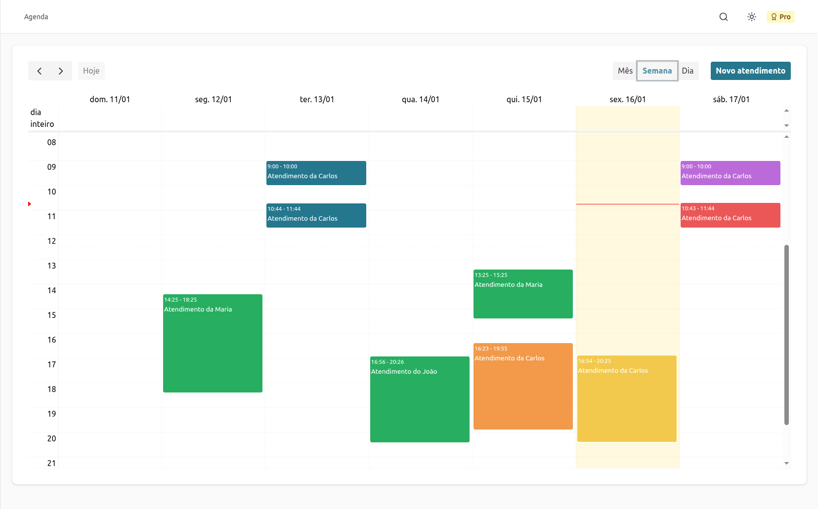 Imagem de uma tela do sistema Salus CRM
